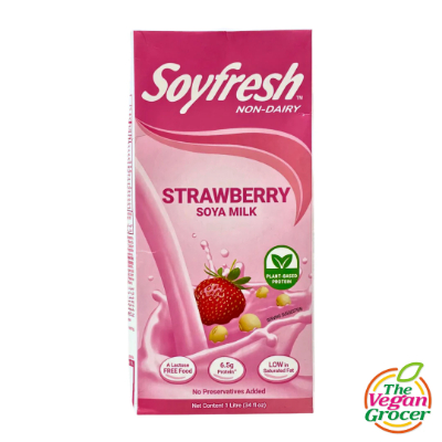 SOYFRESH SOYA MILK STRAWBERRY, 1 LITRE