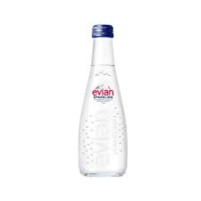 EVIAN SPARKLING NATURAL MINERAL WATER GLASS, 330ML