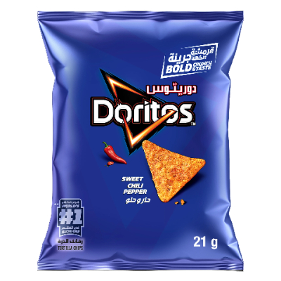 DORITOS SWEET CHILI PEPPER TORTILLA CHIPS, 21G