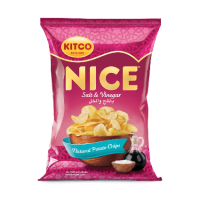 NICE SALT & VINEGAR POTATO CHIPS, 167G