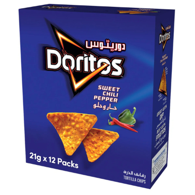 DORITOS SWEET CHILI TORTILLA CHIPS 21 G X12 PCS