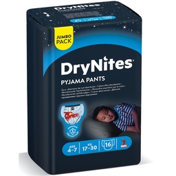 Huggies Drynites 4-7 Yrs Jumbo Boy 16 Pcs
