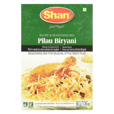 SHAN PILAU BIRYANI RECIPE & MASALA MIX, 50G