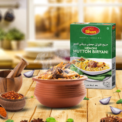SHAN MEMONI MUTTON BIRIYANI MIX, 60G