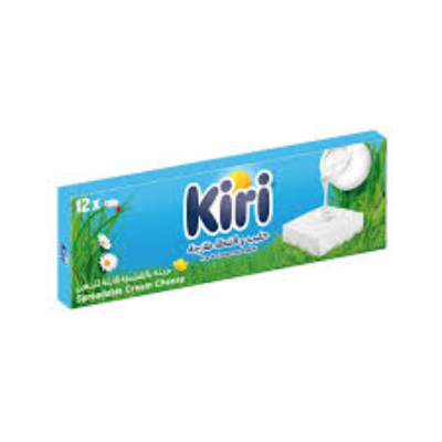 KIRI SQUARE SPREADABLE CREAM CHEESE (12 PORTIONS), 216G