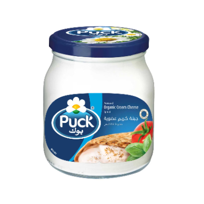 PUCK ORGANIC CREAM CHEESE SPREAD GLASS JAR, 910 G