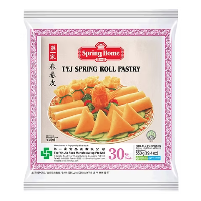 SPRING HOME SPRING ROLL PASTRY 10 INCH (30 SHEETS), 550G