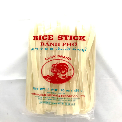 COCK BRAND RICE STICK 10MM, 454G