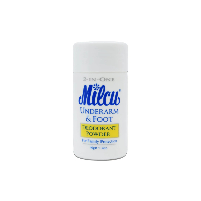 MILCU UNDERARM & FOOT DEODORANT POWDER 40 G