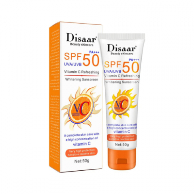 DISAAR VITAMIN C WHITENING SUNSCREEN SPF50, 50G