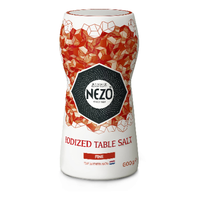 NEZO FINE IODIZED TABLE SALT RED 600 G