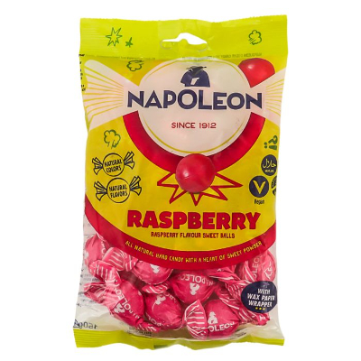 NAPOLEON CANDY BALLS RASPBERRY 150GM