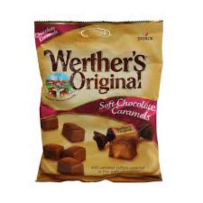 WERTHER'S ORIGINAL CHOCOLATE TOFFEES, 100G