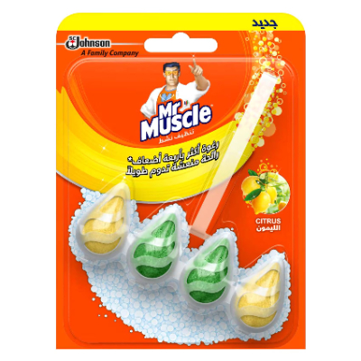 MR. MUSCLE ACTIVE CLEAN CITRUS TOILET CLEANER, 38.6G