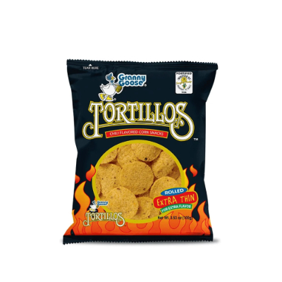 GRANNY GOOSE TORTILLOS CHILLI 100 GM