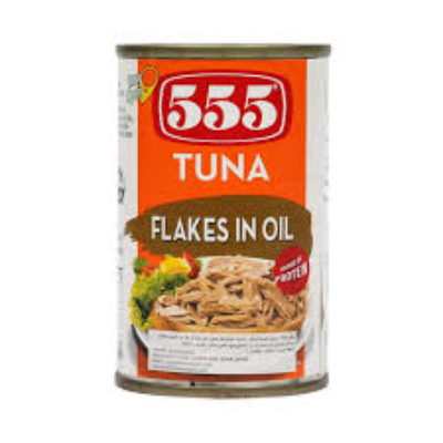 555 TUNA FLAKES IN OIL, 155G