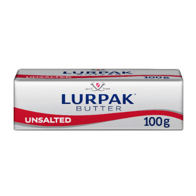LURPAK UNSALTED BUTTER, 100G