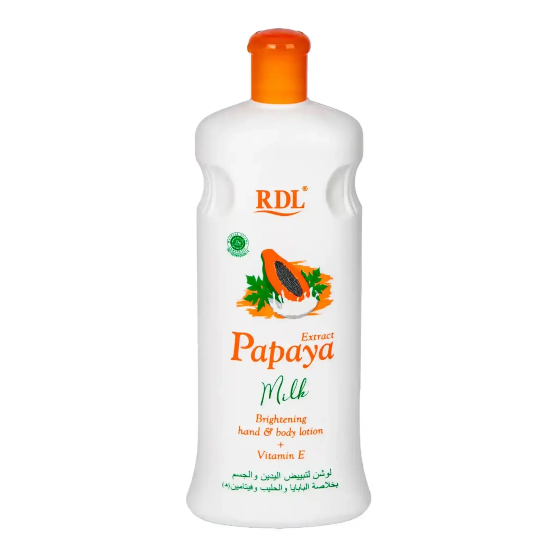 Rdl Papaya Extract Milk Brightening Hand & Body Lotion + Vitamin E, 600ML