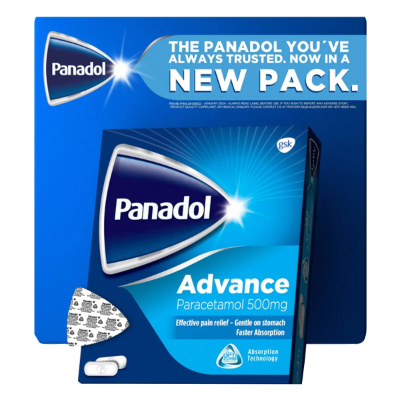 PANADOL ADVANCE TABLETS, 96 TABLETS