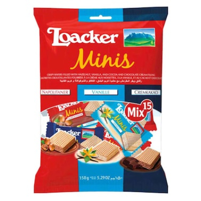 LOACKER CLASSIC MINIS MIX WAFER, 150G