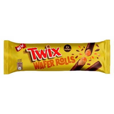 TWIX CARAMEL WAFER ROLLS, 22.5G