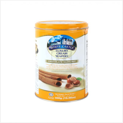 WHITE CASTLE WAFER WITH HAZELNUT CREAM, 300G