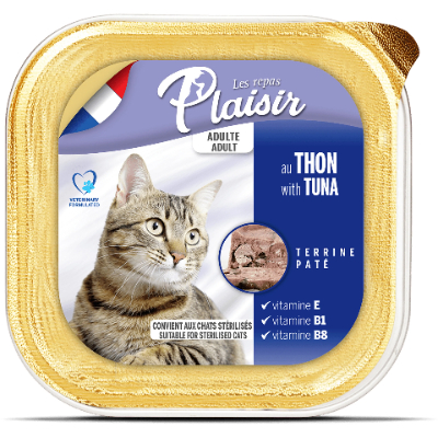 PLAISIR CAT FOOD PATE WITH TUNA 100 G