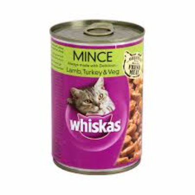 WHISKAS TASTY MINCE LAMB & TURKEY 400 G