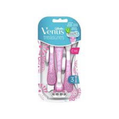 GILLETTE VENUS COLORS 3 DISPOSABLE RAZOR PACK, 3 PIECES