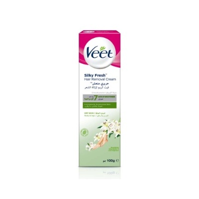 VEET HAIR REMOVAL CREAM SHEA BUTTER & LILY FRAGRANCE FOR DRY SKIN, 100G