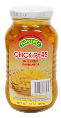 Florence Chick Peas in Syrup 340GM