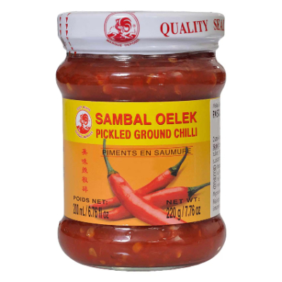 Cock Brand Sambal Oelek Pickle Ground Chilli, 220g