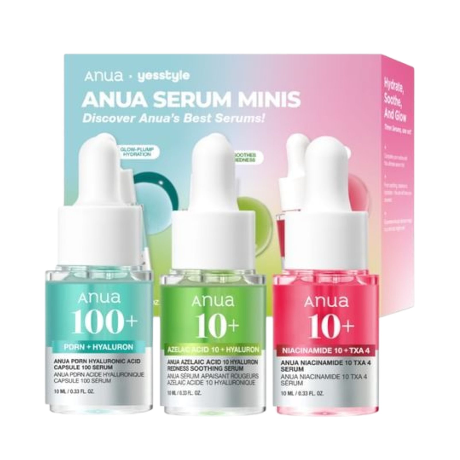 ANUA SERUM MINIS 10ML*3 EACH