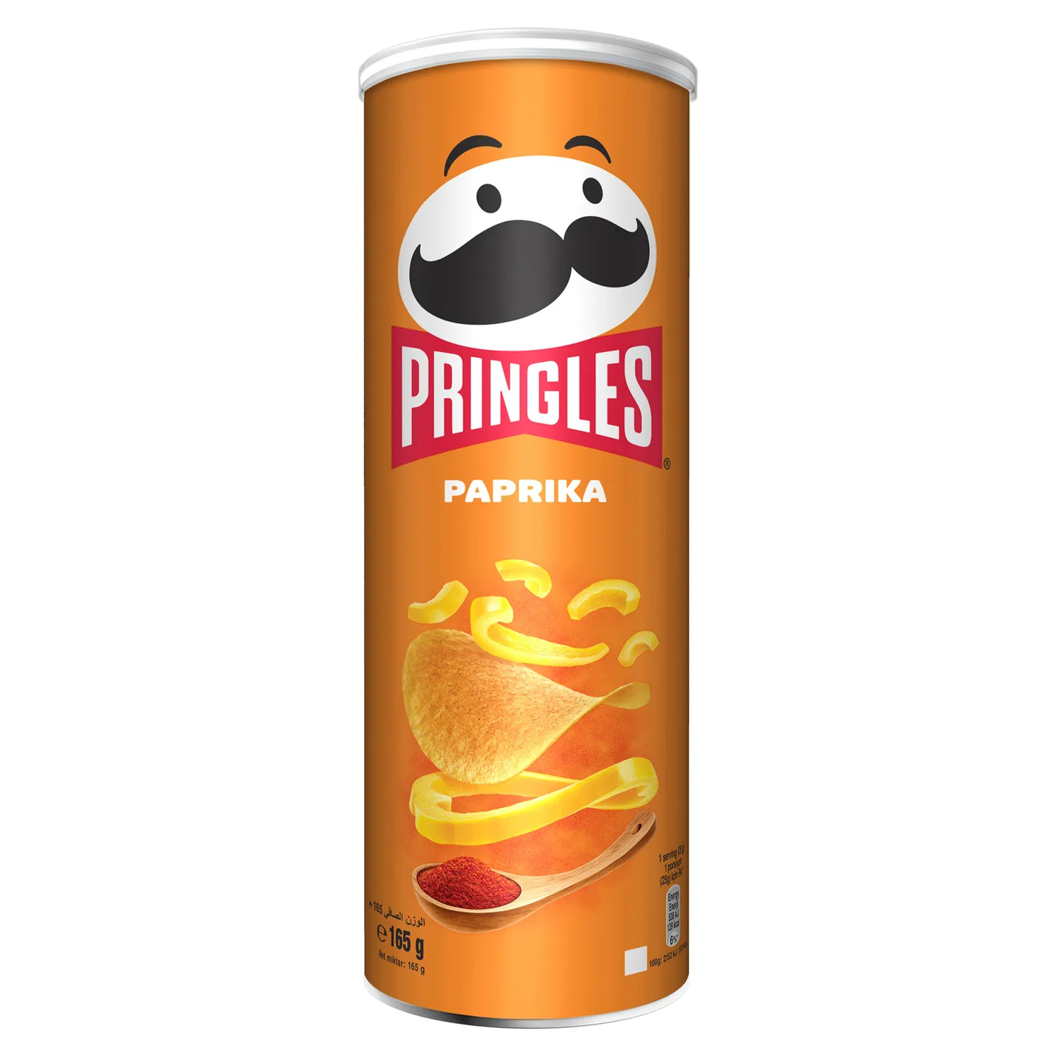Pringles Paprika Chips Can, 165g
