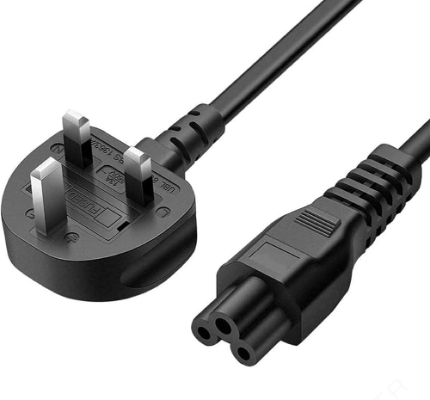 POWER CABLE 3 PIN FOR LAPTOP AND ELECTRONIC DEVICES