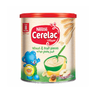 Cerelac Wheat & Fruit Pieces 8+ Months, 400GM