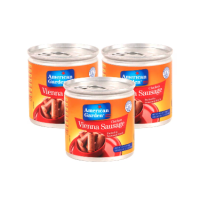 American Garden Vienna Sausage 142g X3 Prm