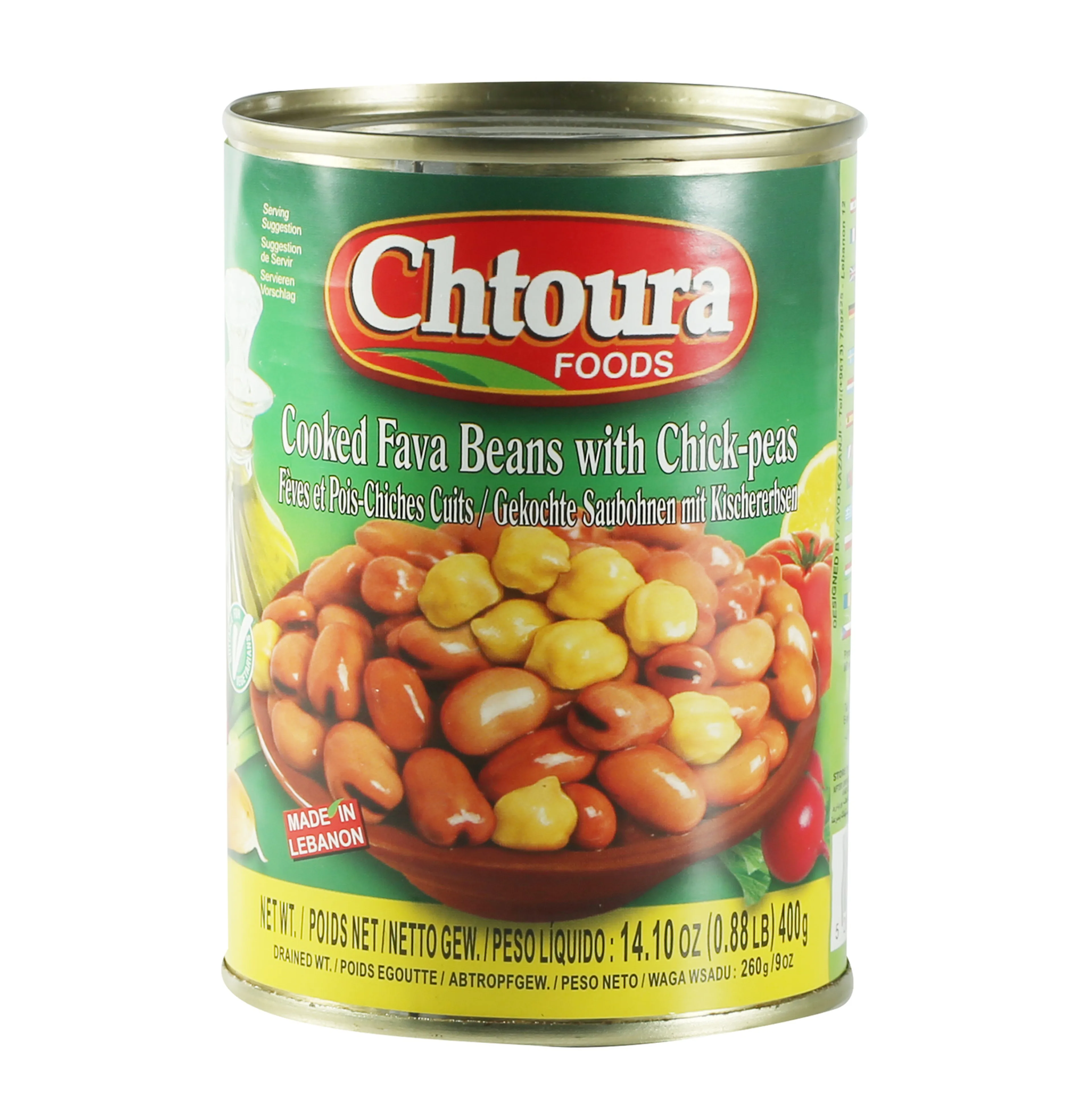 Chtoura Fava Beans With Chickpeas 400 GM
