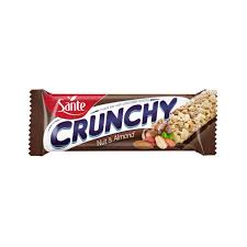 Sante Nuts and Almonds With Chocolate Coating Crunchy Bar, 40g