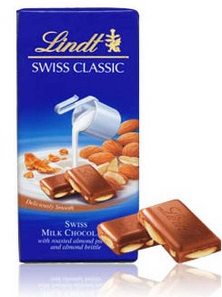Lindt Swiss Classic Milk Chocolate, 100g