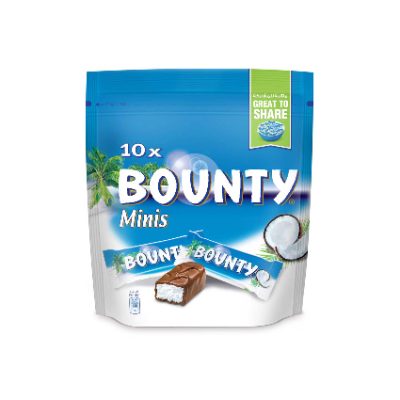 Bounty Minis Chocolates, 10 Pieces, 285g