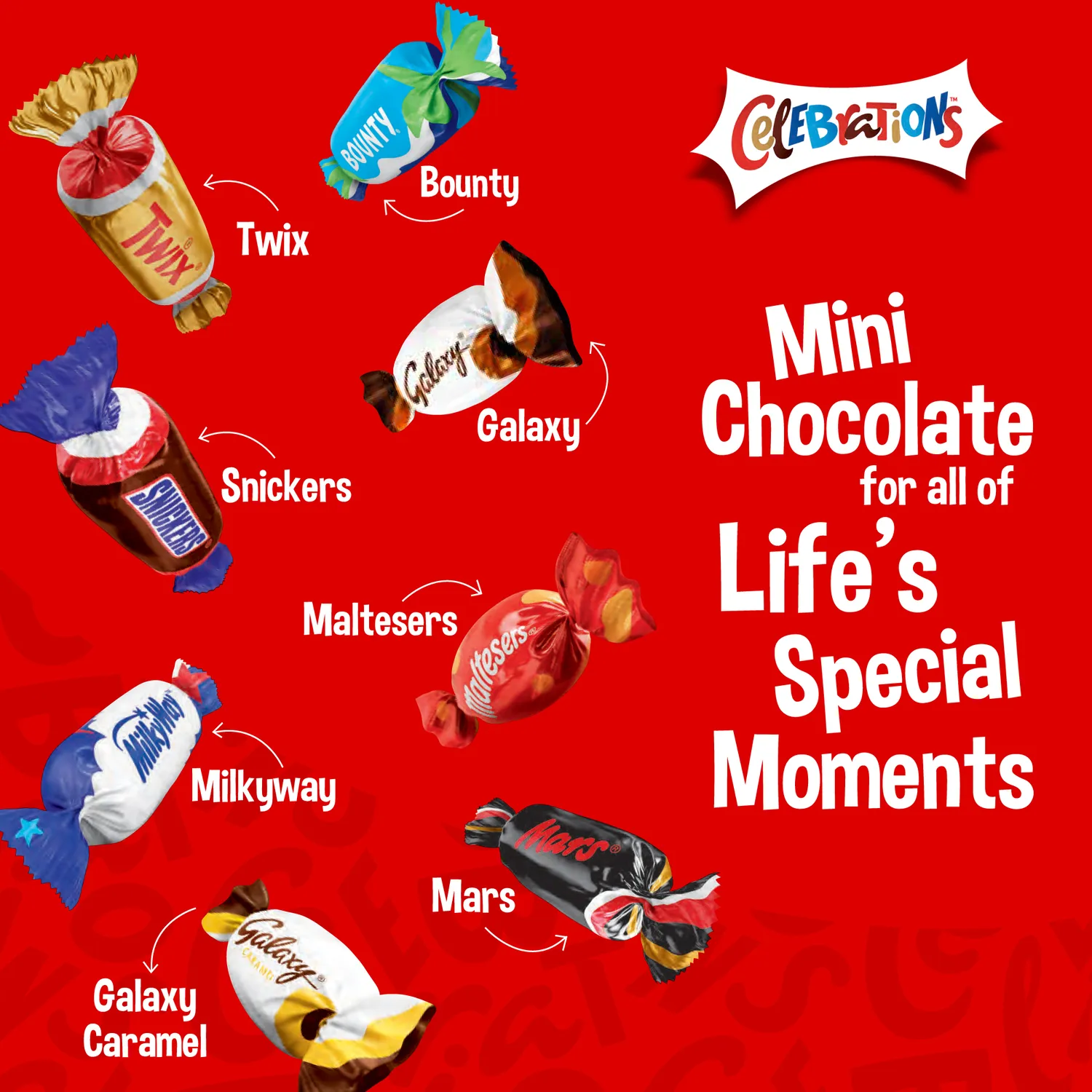 Mars Celebrations Chocolate Variety Pack, 385g