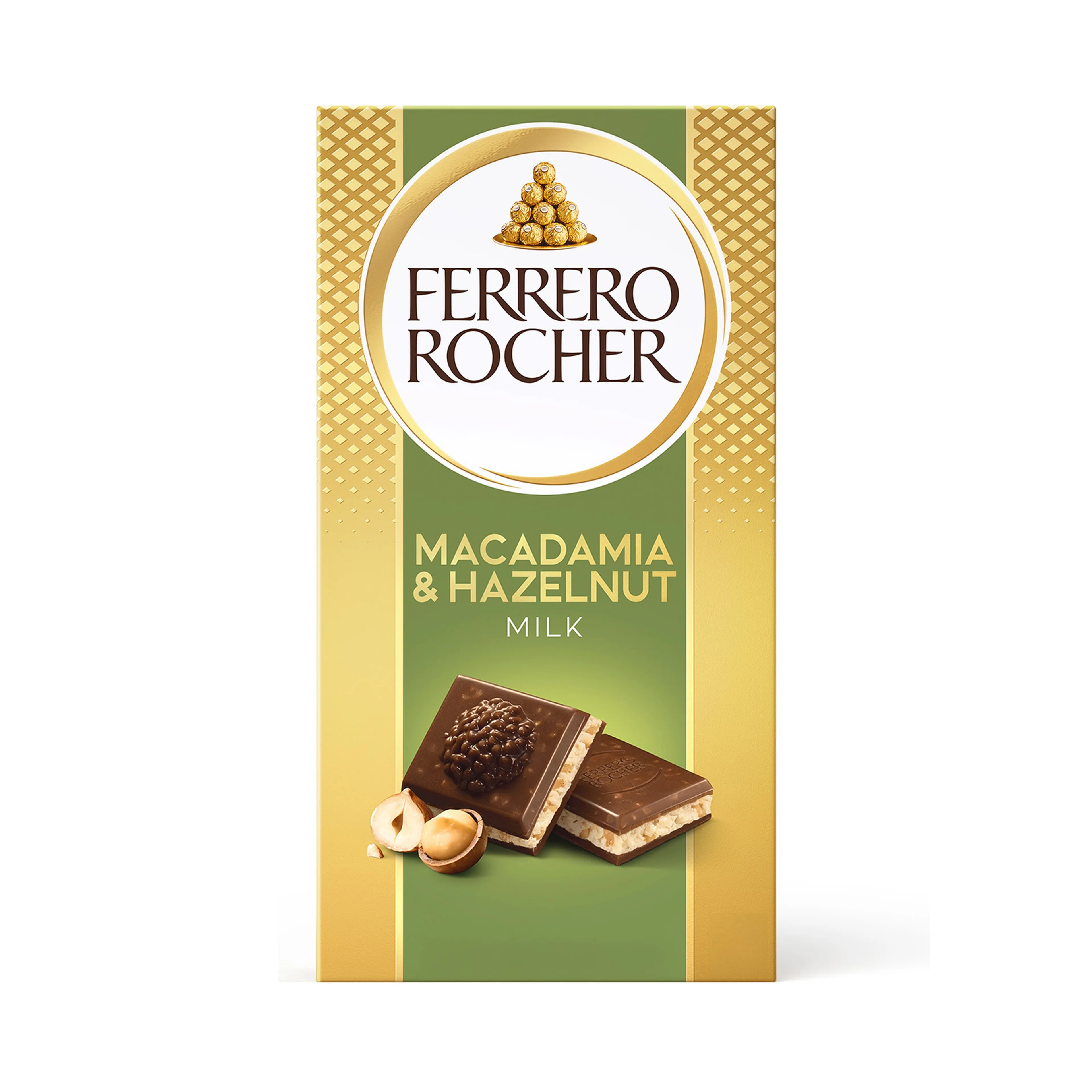 Ferrero Rocher Milk Chocolate With Hazelnut & Almond, 90g