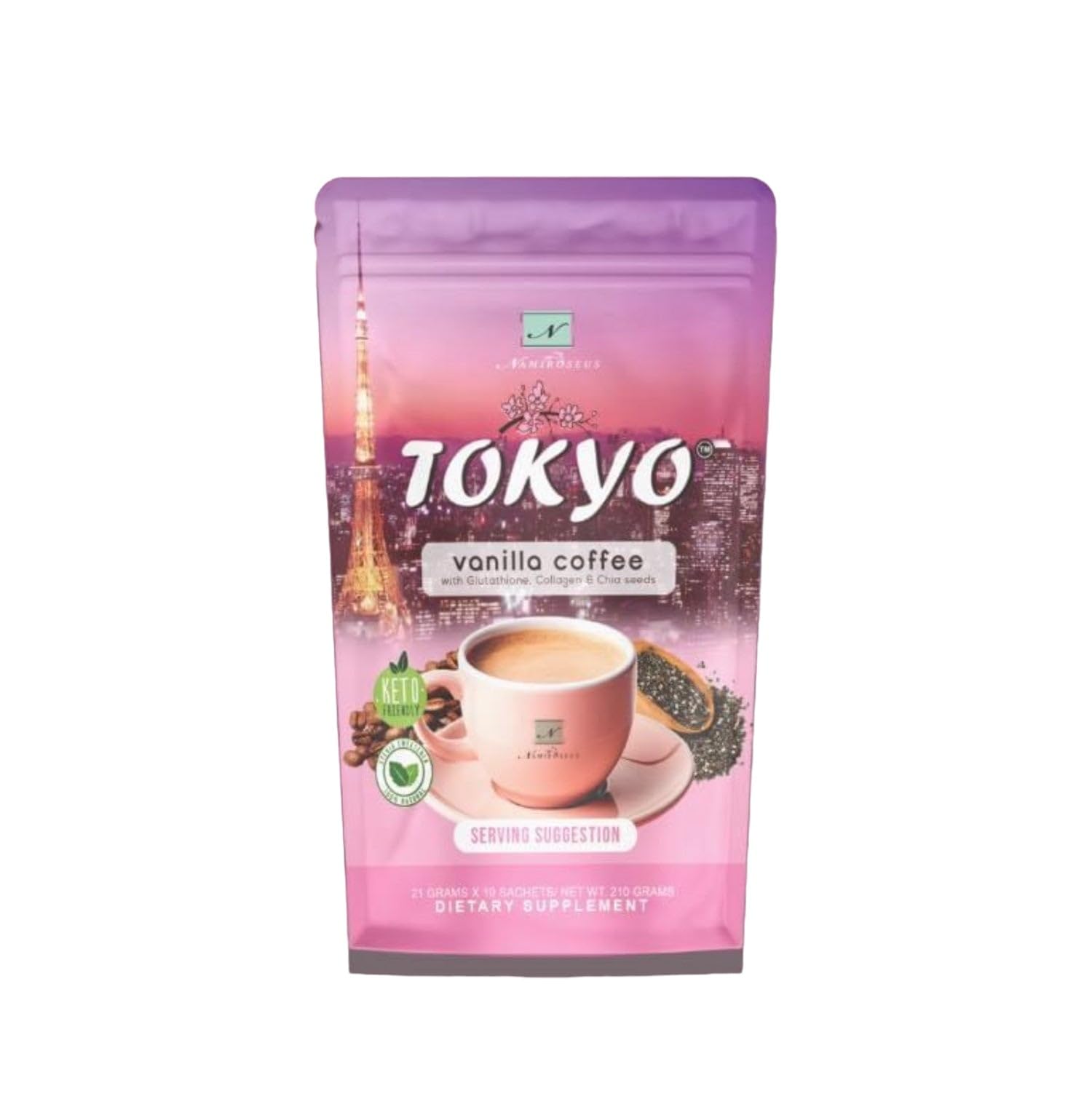 NAMIROSEUS TOKYO VANILLA COFFEE, 210G