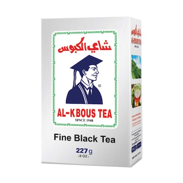 AL-KBOUS TEA FINE BLACK TEA POWDER BOX, 227G