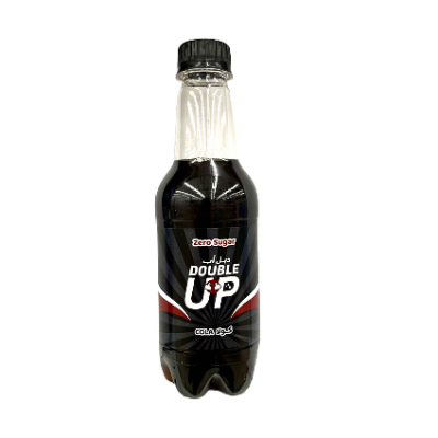 DOUBLE UP ZERO COLA CARBONATED DRINK PET BOTTLE, 350ML