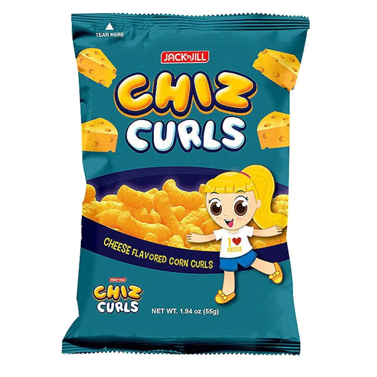 Jack N Jill Cheez Curls Cheese Curls, 55g