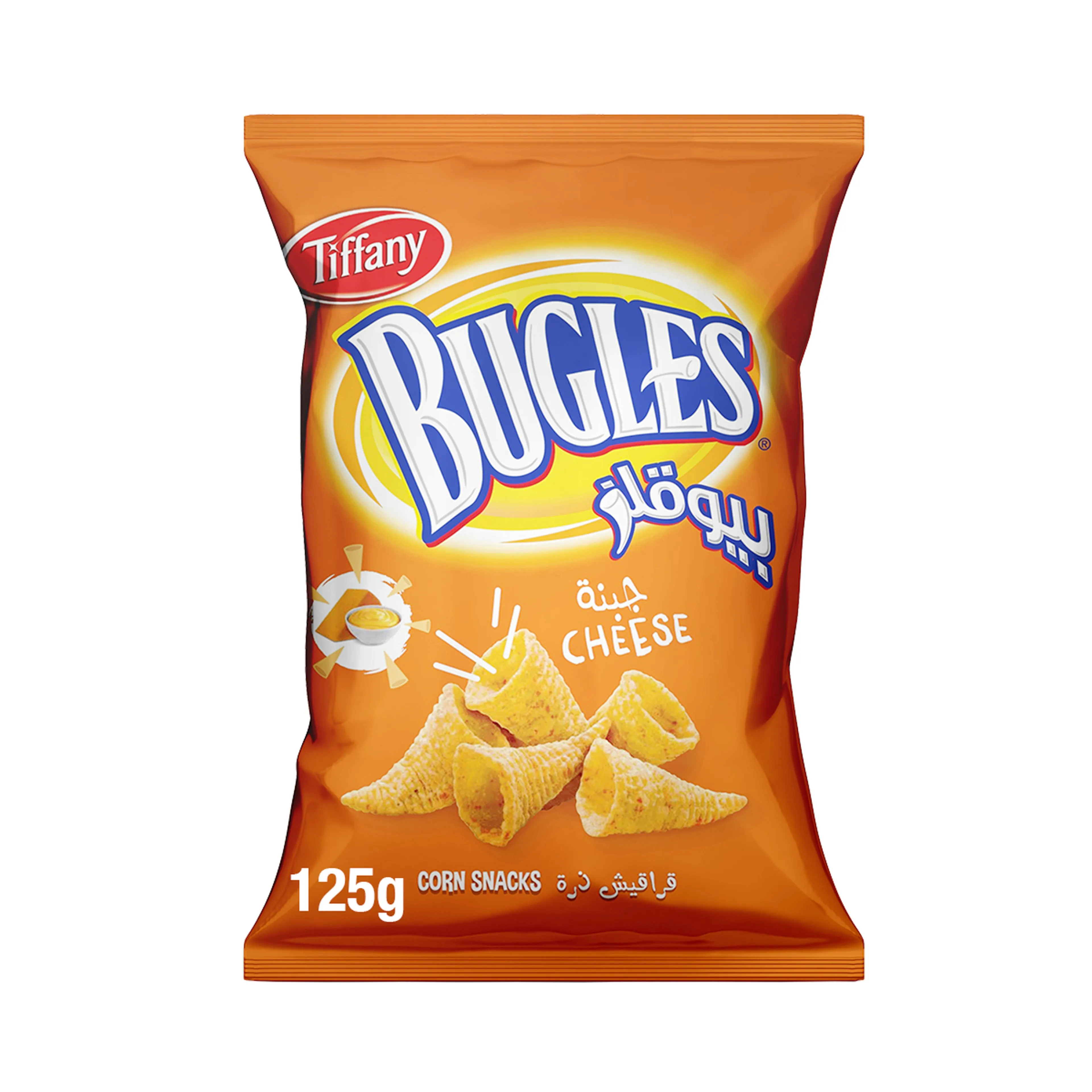 Tiffany Bugles Cheese Corn Snacks, 125g