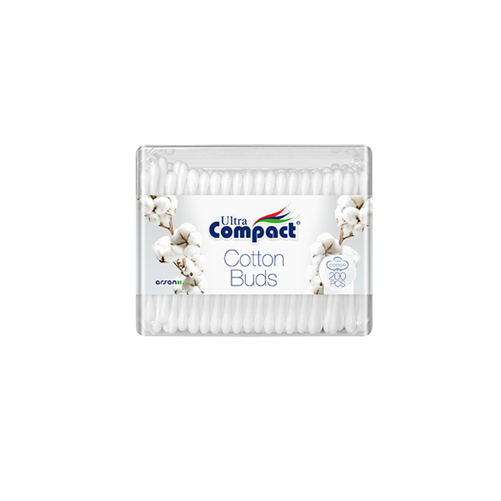 Ultra Compact Cotton Buds 200 Pieces