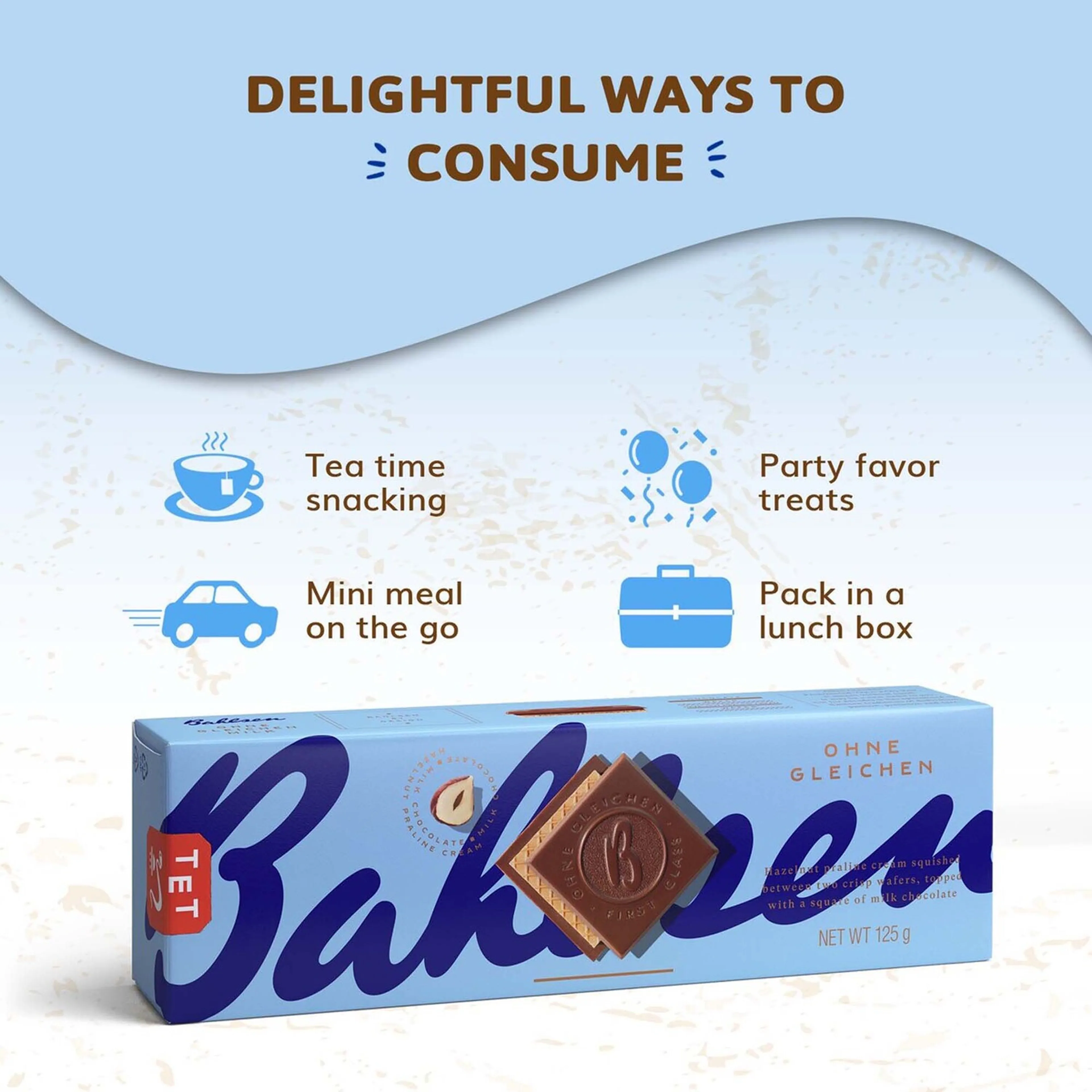 Bahlsen First Class Milk Chocolate Biscuits, 125g